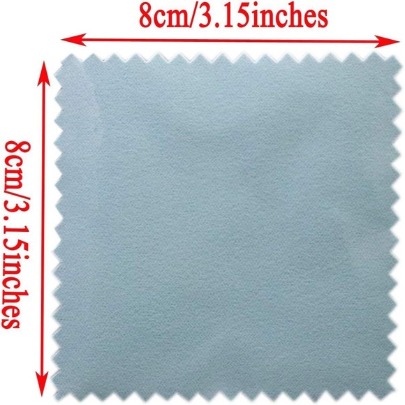 50 pcs Jewelry Cleaning Cloth Polishing Cleaning Cloths for Sterling Silver Gold - Picture 3 of 16